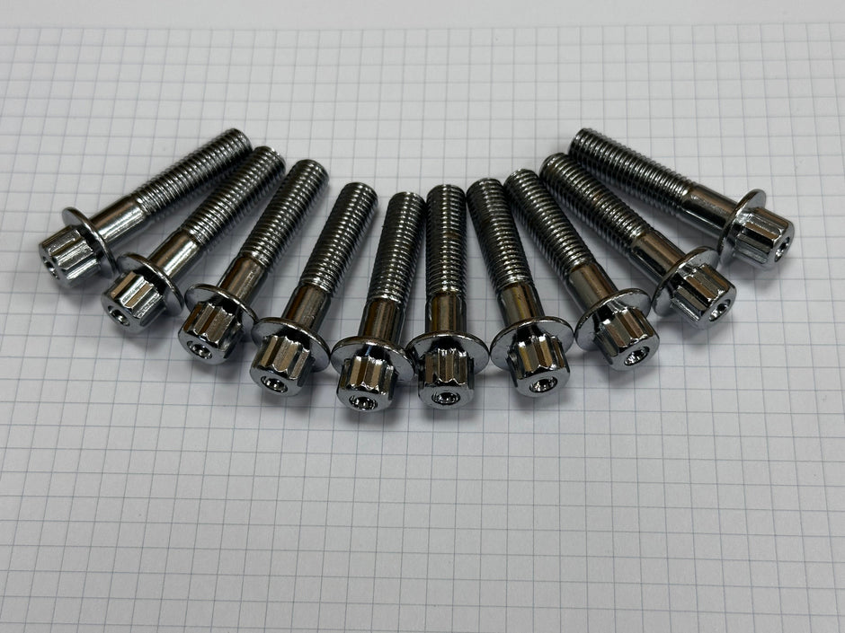 Vis chrome M7x32mm jantes 3 parties