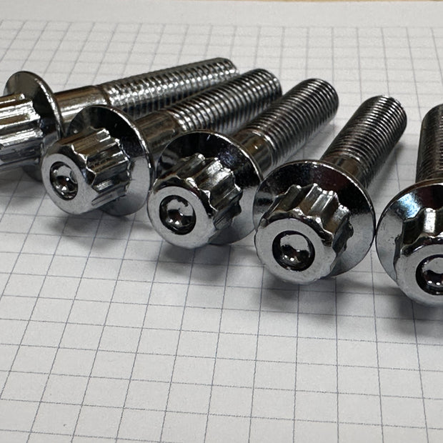 Vis chrome M7x32mm jantes 3 parties