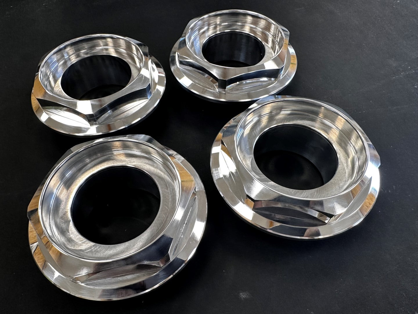 Hexagones for B*S RS Aluminium polished ************ 4UNITS/set