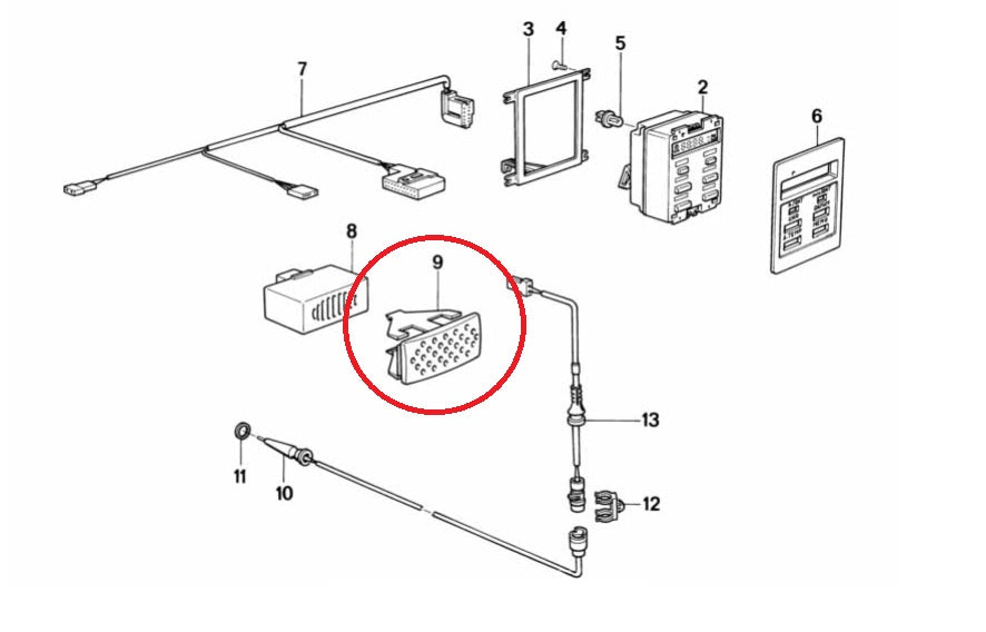 Support de Gong 62131373572 E30/E24